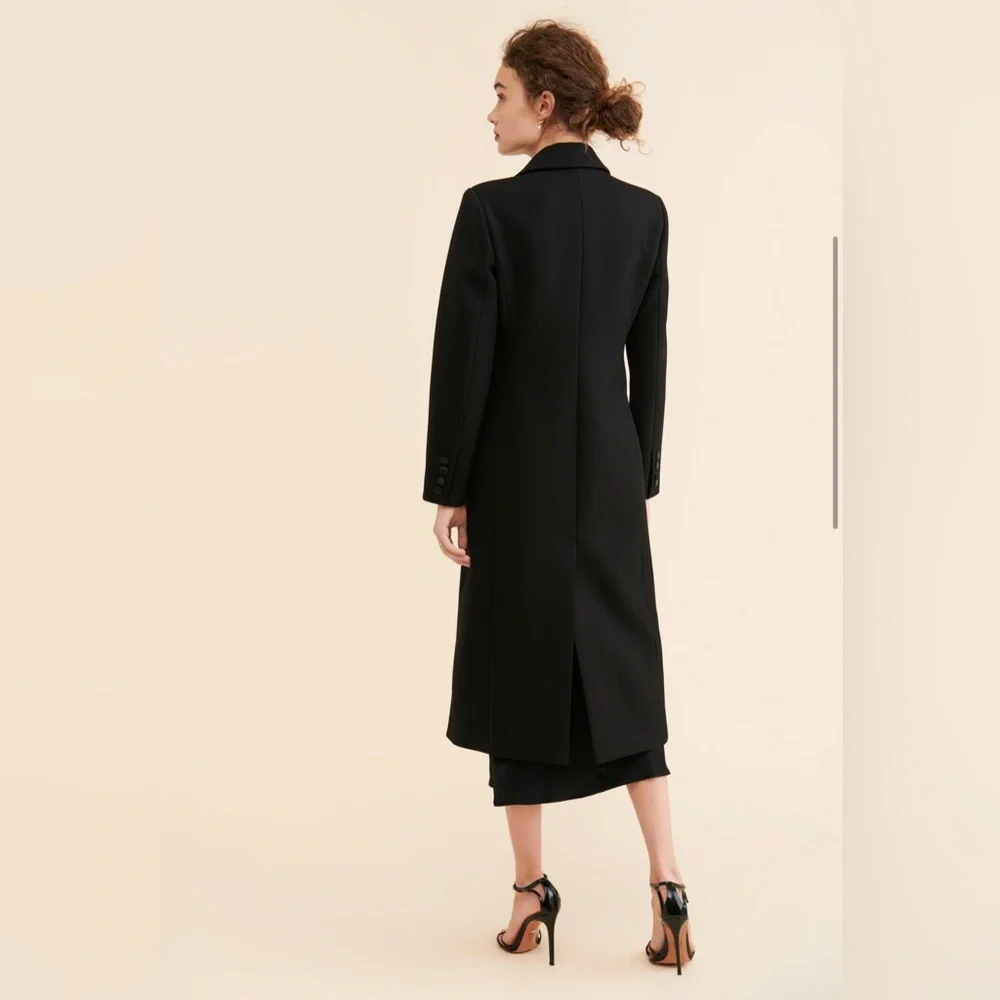 NWT Avec Les Filles Tuxedo Double-Breasted Coat - Picture 3 of 6